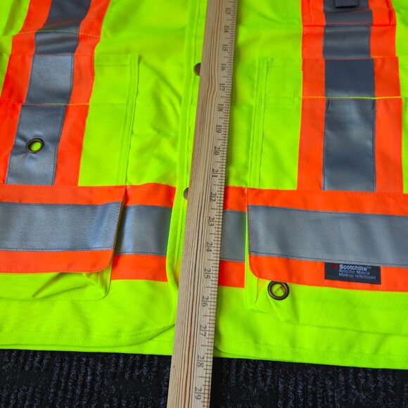CONDOR surveyors 3M Premium HI VIS safety vests extra pockets size 5XL LOT OF 3 - Picture 12 of 13